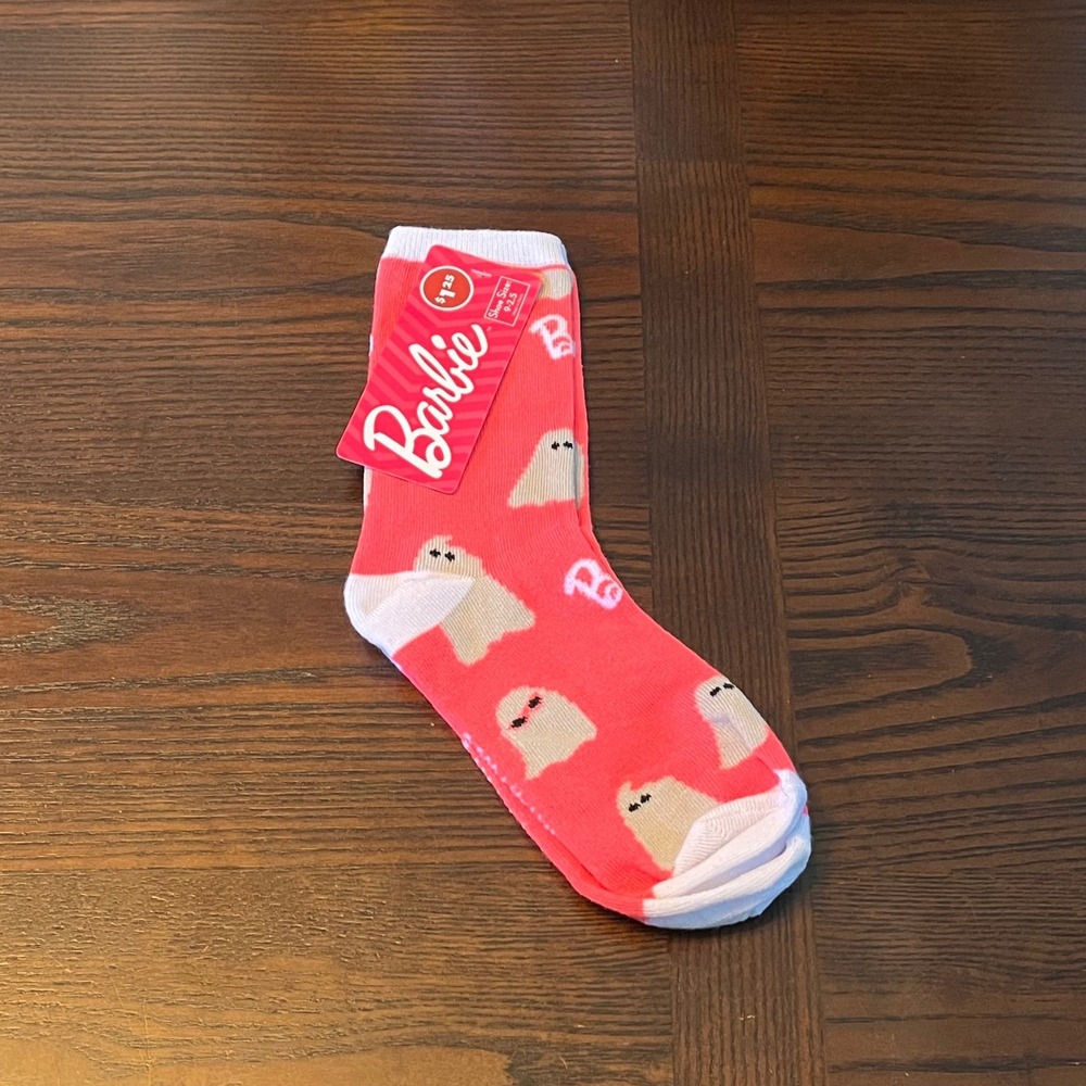 Barbie Halloween Socks Set of 3 Ghost Pumpkin Pink Purple Girls Size 9-2.5 NEW - Picture 2 of 15